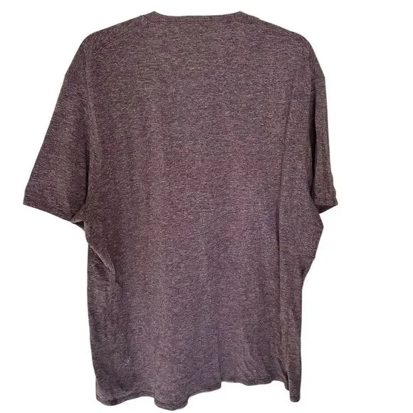 Lululemon Men’s heathered burgundy short sleeve Tee size XL - Picture 2 of 6